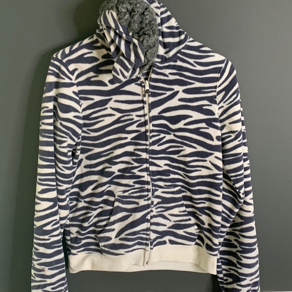 Old Navy Zebra Fleece Hoodie